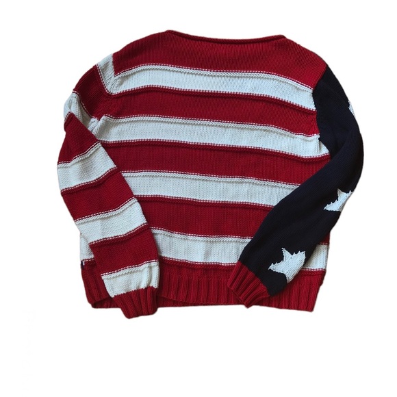American Flag Grunge Sweater - Picture 2 of 3